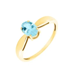Histoire d'Or Bague Solitaire Arzula Or Jaune Topaze or jaune topaze bleu sky Clearance