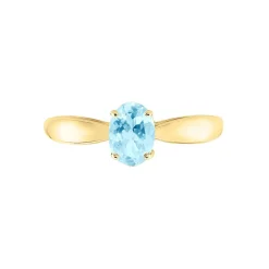 Histoire d'Or Bague Solitaire Arzula Or Jaune Topaze or jaune topaze bleu sky Clearance