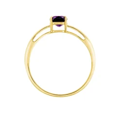Histoire d'Or Bague Solitaire Arzula Or Jaune Amethyste or jaune amethyste violette New