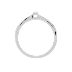 Histoire d'Or Bague Solitaire Asia Or Blanc Diamant Hot