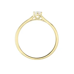 Histoire d'Or Bague Solitaire Athena or jaune diamant