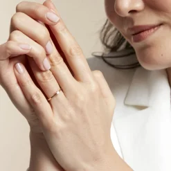 Histoire d'Or Bague Solitaire Athena or jaune diamant Hot