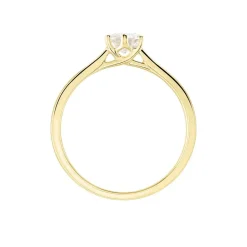 Histoire d'Or Bague Solitaire Athena or jaune diamant Clearance