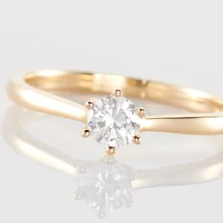 Histoire d'Or Bague Solitaire Athena or jaune diamant Clearance