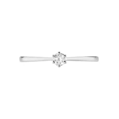 Histoire d'Or Bague Solitaire Athena or blanc diamant Discount