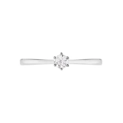 Histoire d'Or Bague Solitaire Athena or blanc diamant Discount