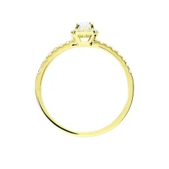 Histoire d'Or Bague Solitaire Barbara Or Jaune Diamant Outlet