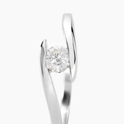 Histoire d'Or Bague Solitaire Camilia De Zirconium or blanc oxyde Sale