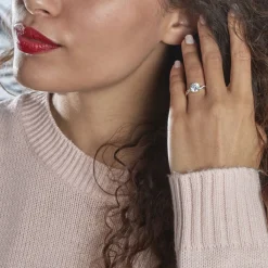 Histoire d'Or Bague Solitaire Caralyn Or Jaune Oxyde De Zirconium Hot