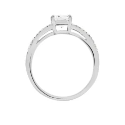 Histoire d'Or Bague Solitaire Celina Argent Blanc Oxyde De Zirconium Discount