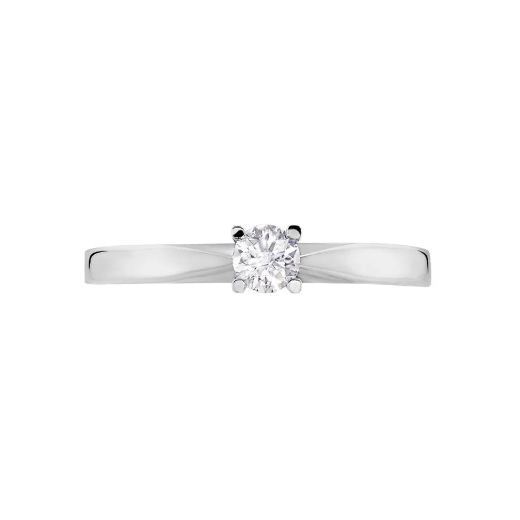Histoire d'Or Bague Solitaire Celina Or Blanc Diamant Sale