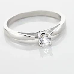 Histoire d'Or Bague Solitaire Celina Or Blanc Diamant Sale