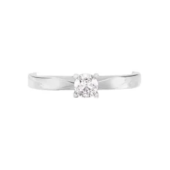 Histoire d'Or Bague Solitaire Celina Or Blanc Diamant Discount