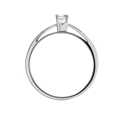 Histoire d'Or Bague Solitaire Celina Or Blanc Diamant