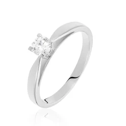 Histoire d'Or Bague Solitaire Celina Or Blanc Diamant Discount