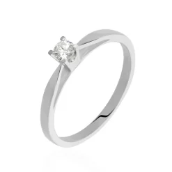 Histoire d'Or Bague Solitaire Celina Or Blanc Diamant Hot