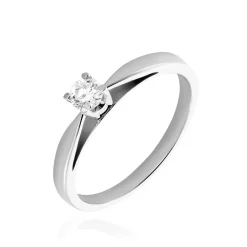 Histoire d'Or Bague Solitaire Celina Or Blanc Diamant