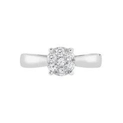 Histoire d'Or Bague Solitaire Charlene Or Blanc Diamant Synthetique Discount