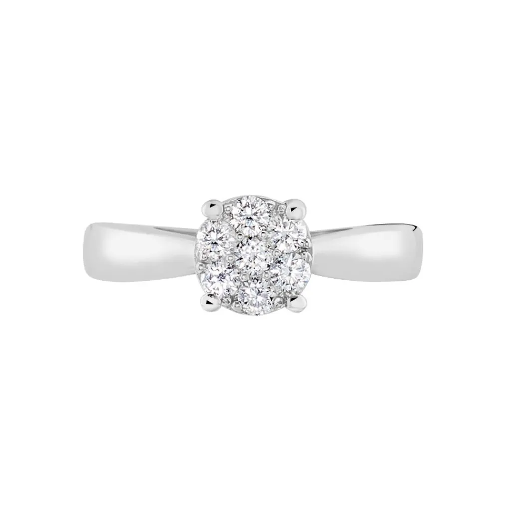 Histoire d'Or Bague Solitaire Charlene Or Blanc Diamant Synthetique Discount