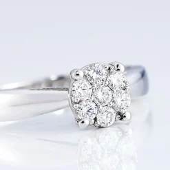 Histoire d'Or Bague Solitaire Charlene Or Blanc Diamant Synthetique Discount