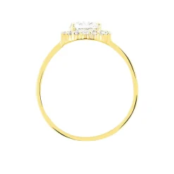 Histoire d'Or Bague Solitaire Cillie Or Jaune Oxyde De Zirconium Outlet
