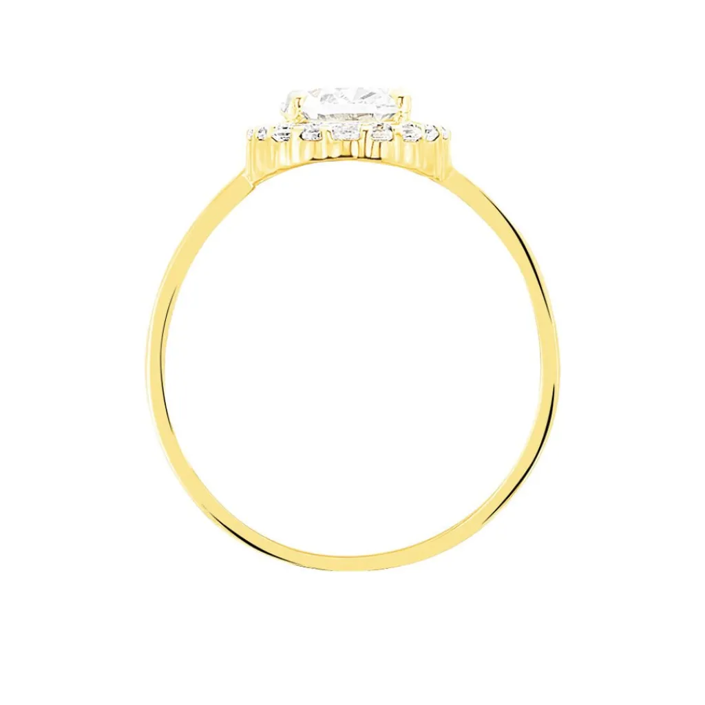 Histoire d'Or Bague Solitaire Cillie Or Jaune Oxyde De Zirconium Outlet
