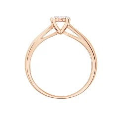 Histoire d'Or Bague Solitaire Collection Grace Or Rose Diamant Best