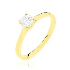 Histoire d'Or Bague Solitaire Collection Victoria Or Jaune Diamant Clearance