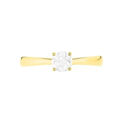 Histoire d'Or Bague Solitaire Collection Victoria Or Jaune Diamant Clearance