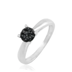 Histoire d'Or Bague Solitaire Collection Grace Or Blanc Diamant Online