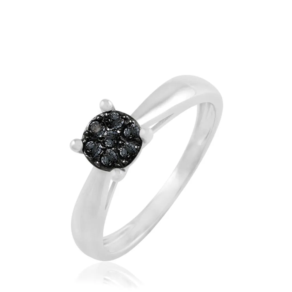 Histoire d'Or Bague Solitaire Collection Grace Or Blanc Diamant Online