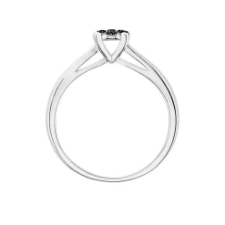 Histoire d'Or Bague Solitaire Collection Grace Or Blanc Diamant Online