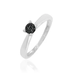 Histoire d'Or Bague Solitaire Collection Grace Or Blanc Diamant Best