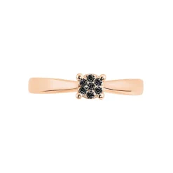 Histoire d'Or Bague Solitaire Collection Grace Or Rose Diamant Hot