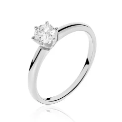 Histoire d'Or Bague Solitaire Dallal Or Blanc Diamant Sale