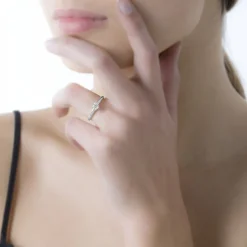 Histoire d'Or Bague Solitaire Dallal Or Blanc Diamant Sale