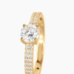 Histoire d'Or Bague Solitaire Dayna De Zirconium or jaune oxyde Clearance