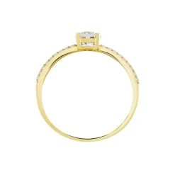 Histoire d'Or Bague Solitaire Dayna De Zirconium or jaune oxyde Clearance