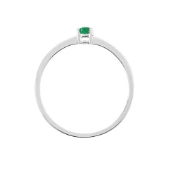 Histoire d'Or Bague Solitaire Dota Or Blanc Emeraude Online