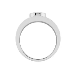 Histoire d'Or Bague Solitaire Electre Argent Blanc Oxyde De Zirconium