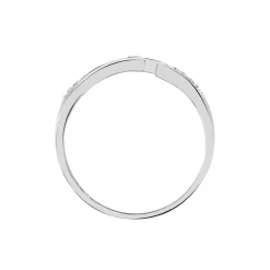 Histoire d'Or Bague Solitaire Elisa Or Blanc Diamant New