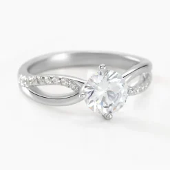 Histoire d'Or Bague Solitaire Essie Argent Blanc Oxyde De Zirconium Online