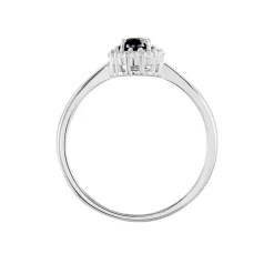 Histoire d'Or Bague Solitaire Eulalio Argent Blanc Oxyde De Zirconium Clearance