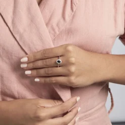 Histoire d'Or Bague Solitaire Eulalio Argent Blanc Oxyde De Zirconium Clearance