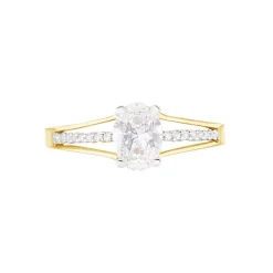 Histoire d'Or Bague Solitaire Fallon Or Jaune Oxyde De Zirconium Discount
