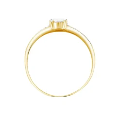 Histoire d'Or Bague Solitaire Fallon Or Jaune Oxyde De Zirconium Discount