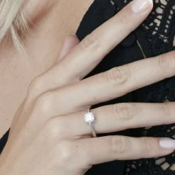 Histoire d'Or Bague Solitaire Fiona Or Blanc Diamant Synthetique Outlet