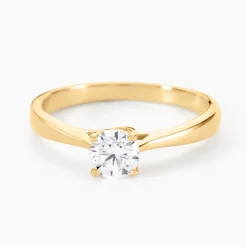 Histoire d'Or Bague Solitaire Fiona Or Jaune Diamant Synthetique Best