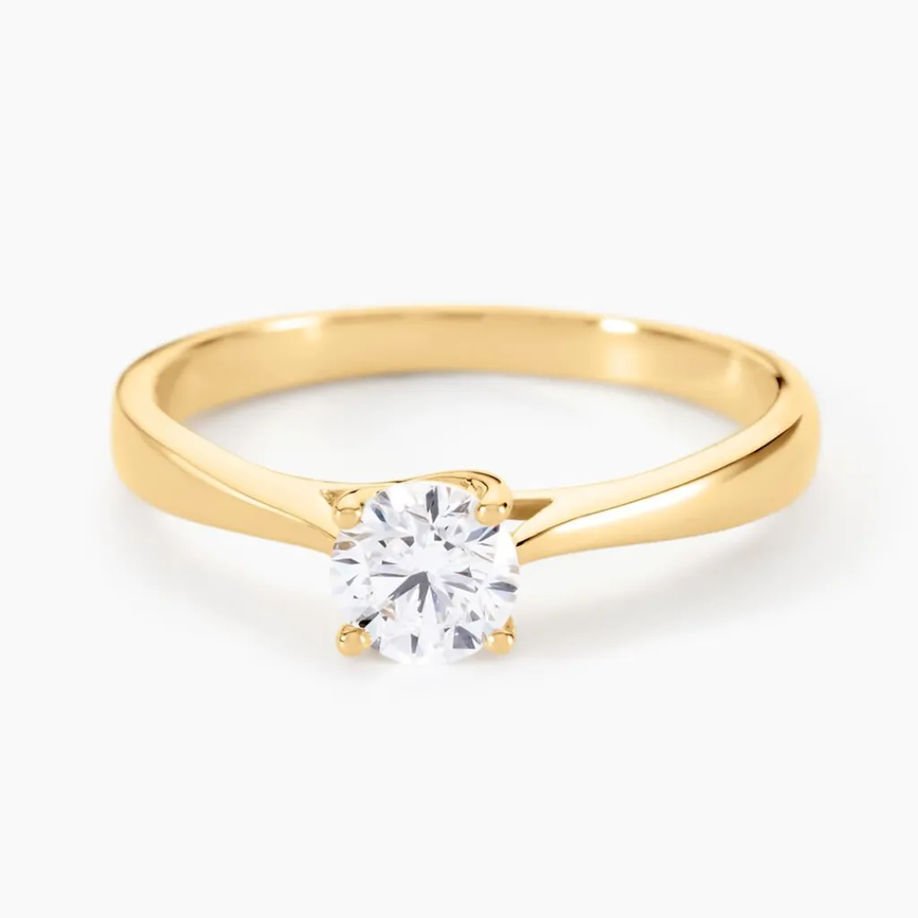 Histoire d'Or Bague Solitaire Fiona Or Jaune Diamant Synthetique Best