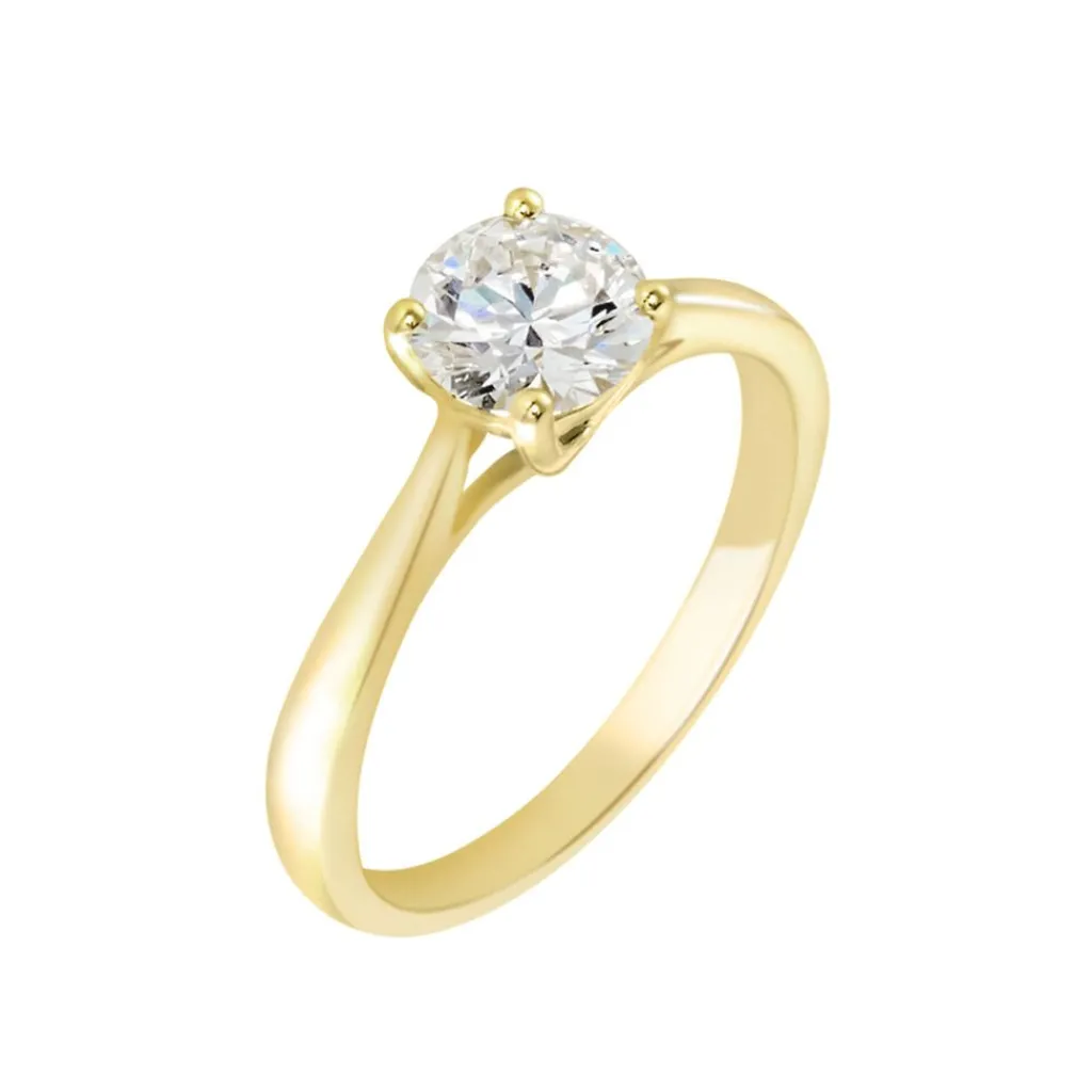 Histoire d'Or Bague Solitaire Fiona Or Jaune Diamant Synthetique Outlet